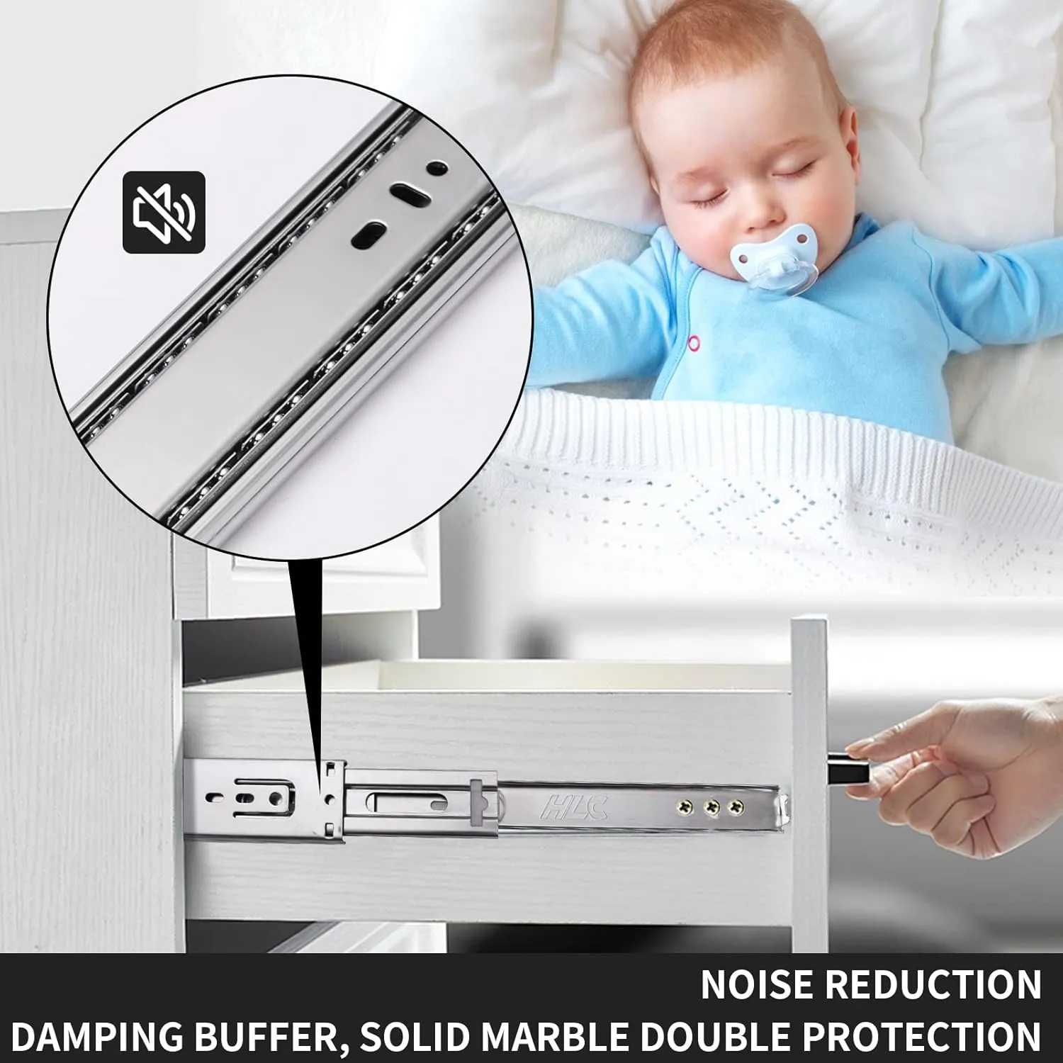 12 inch Soft Self Close Drawer Slides 6 Pairs (12pcs) Full Extension Ball Bearing Drawer Slides 3 fold Full Stretch Side Mount Drawer Slides 100 LB Capacity Drawer Slide 12" Silver
