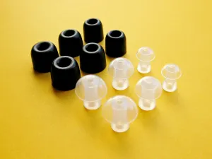 12pcs (BMF-CLODMH-Sa)- S/M/L Premium Memory Foam and Noise Isolation Replacement Eartips Earbuds Compatible with Etymotic The Bean and T-Coil Bean Quiet Sound Amplifiers