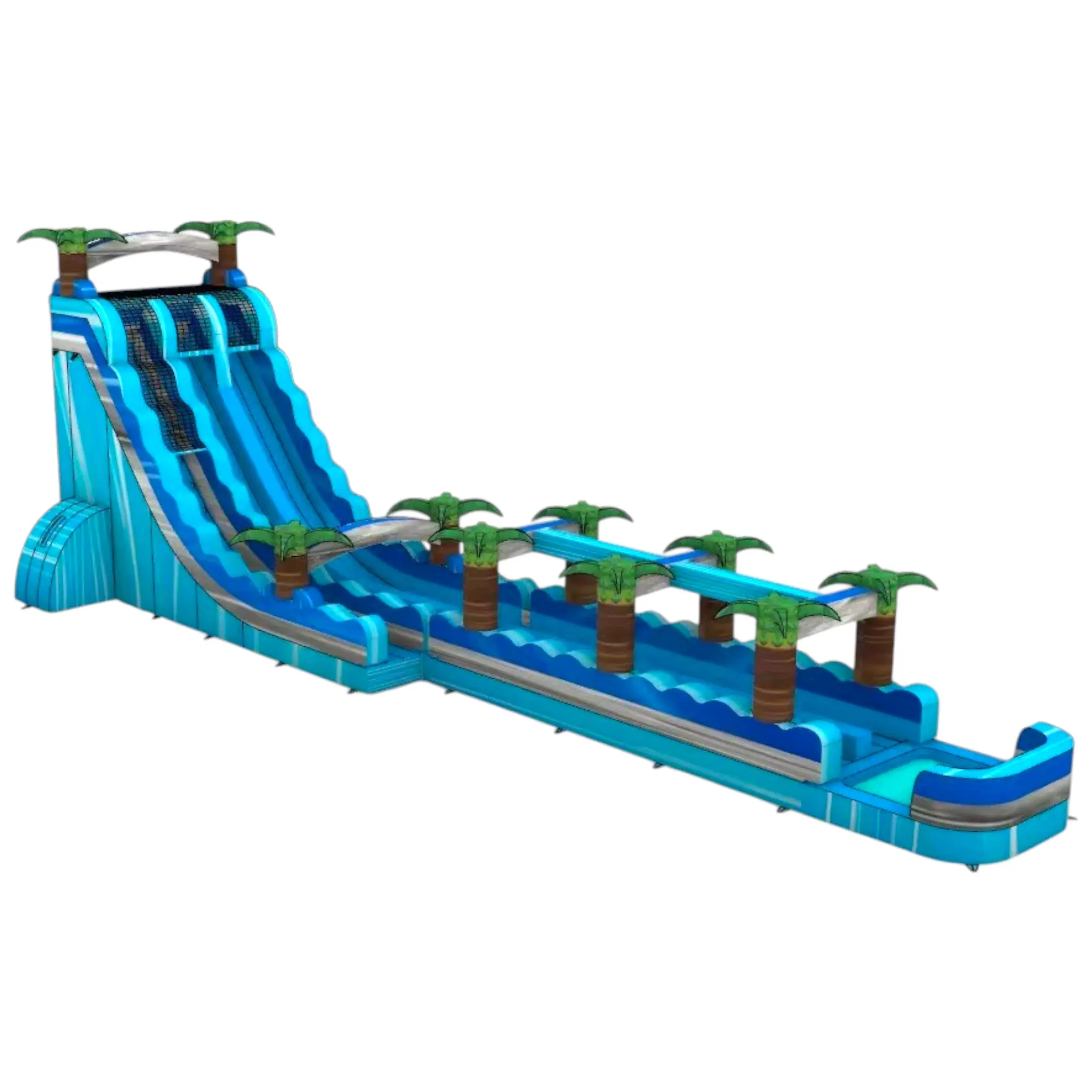 22ft Bahama Blast Dual Lane Inflatable Water Slide With Slip & Slide