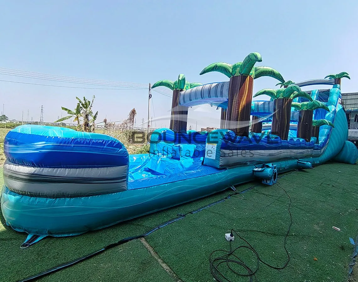 22ft Bahama Blast Dual Lane Inflatable Water Slide With Slip & Slide