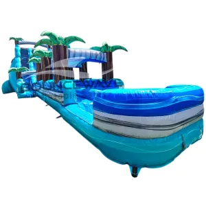 22ft Bahama Blast Dual Lane Inflatable Water Slide With Slip & Slide