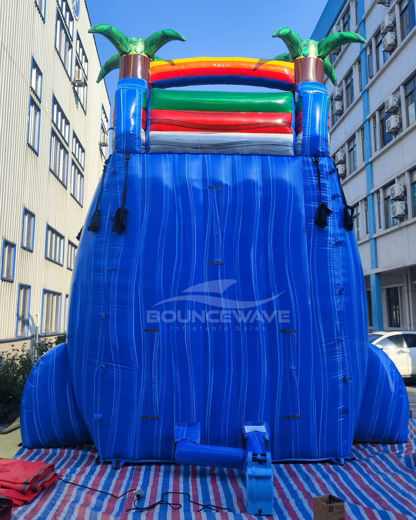 22ft Baja Splash Single Lane Inflatable Water Slide With Slip & Slide