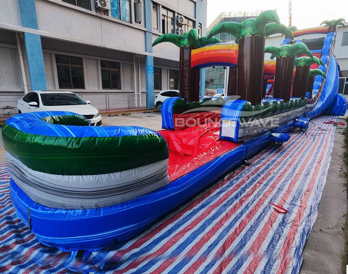 22ft Baja Splash Single Lane Inflatable Water Slide With Slip & Slide