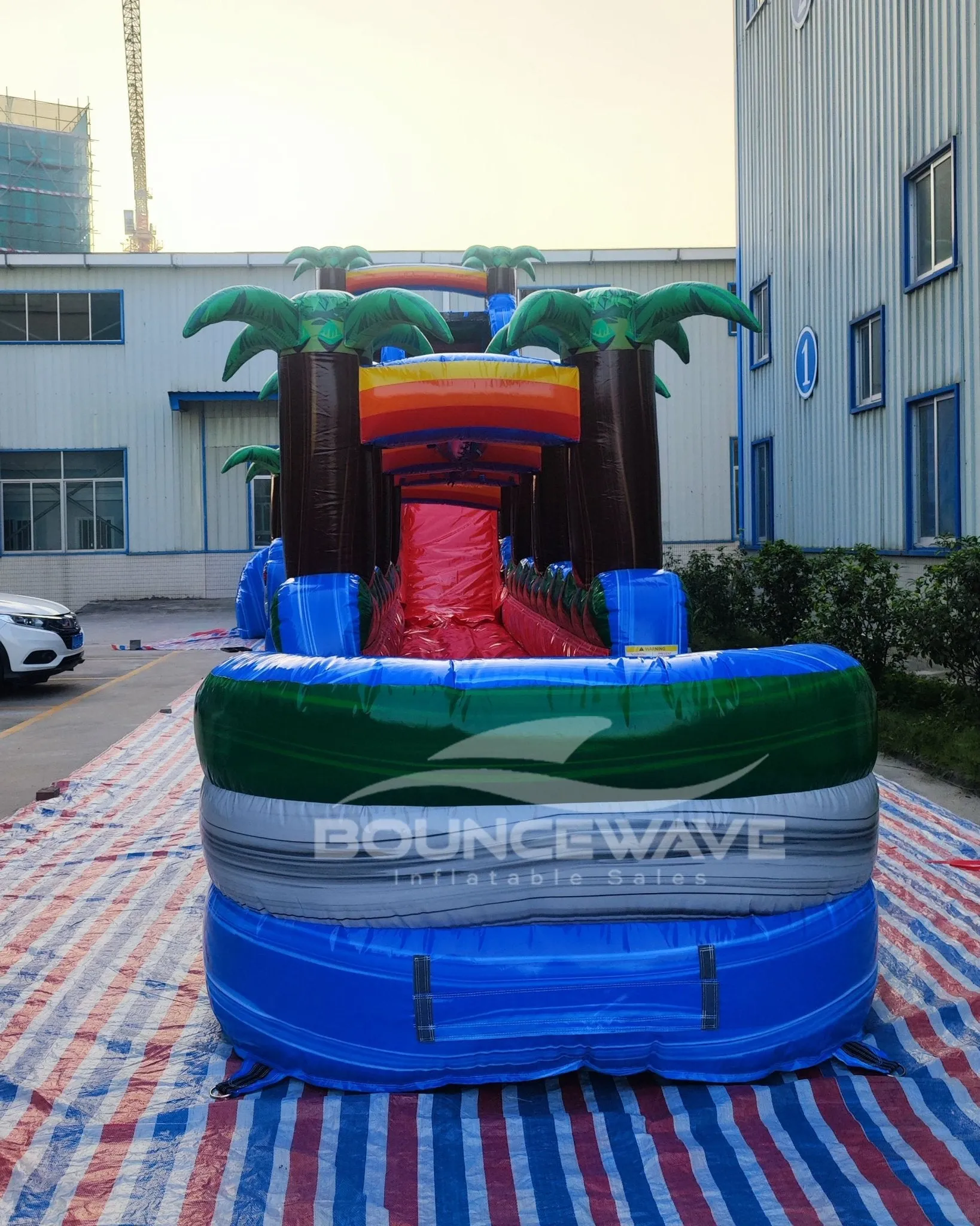 22ft Baja Splash Single Lane Inflatable Water Slide With Slip & Slide