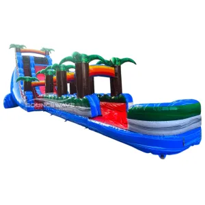 22ft Baja Splash Single Lane Inflatable Water Slide With Slip & Slide