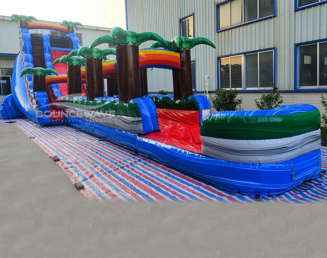 22ft Baja Splash Single Lane Inflatable Water Slide With Slip & Slide