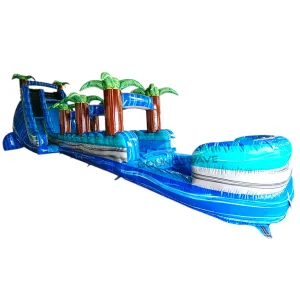 22ft Cayman Crush Single Lane Inflatable Water Slide With Slip & Slide