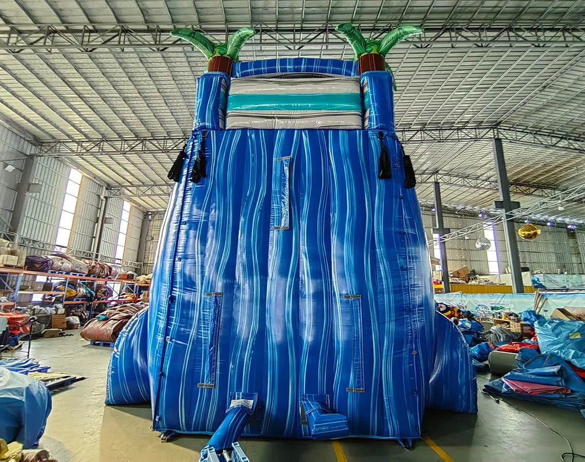 22ft Cayman Crush Single Lane Inflatable Water Slide With Slip & Slide