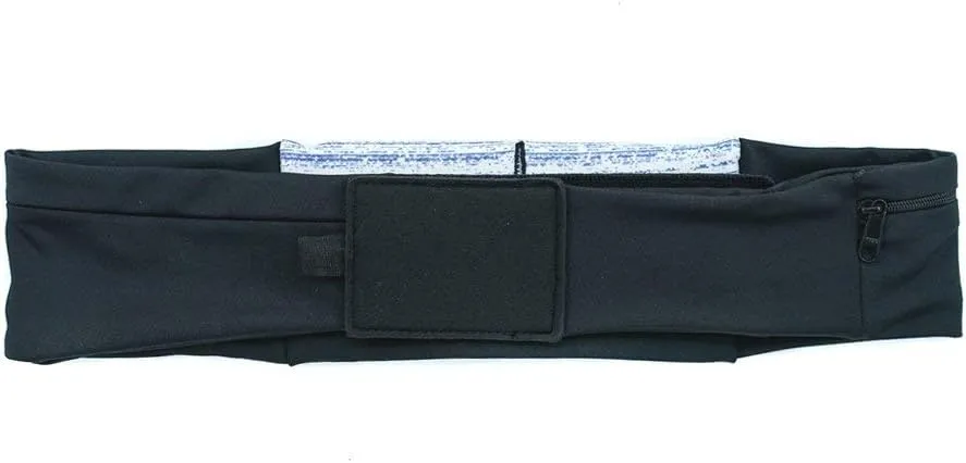 3 Pocket Adjustable Running Belt Waist Pack, Fanny Pack For Working Out With Sweat Resistant Backing, Holds All iPhone Models