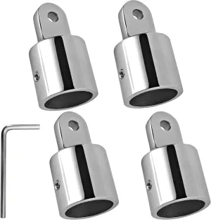 316 Stainless Steel Bimini Top Eye End Cap 7/8 inch and 1 inch Marine Grade Heavy Duty Bimini Top Parts for Boats with L Shape Hex Key