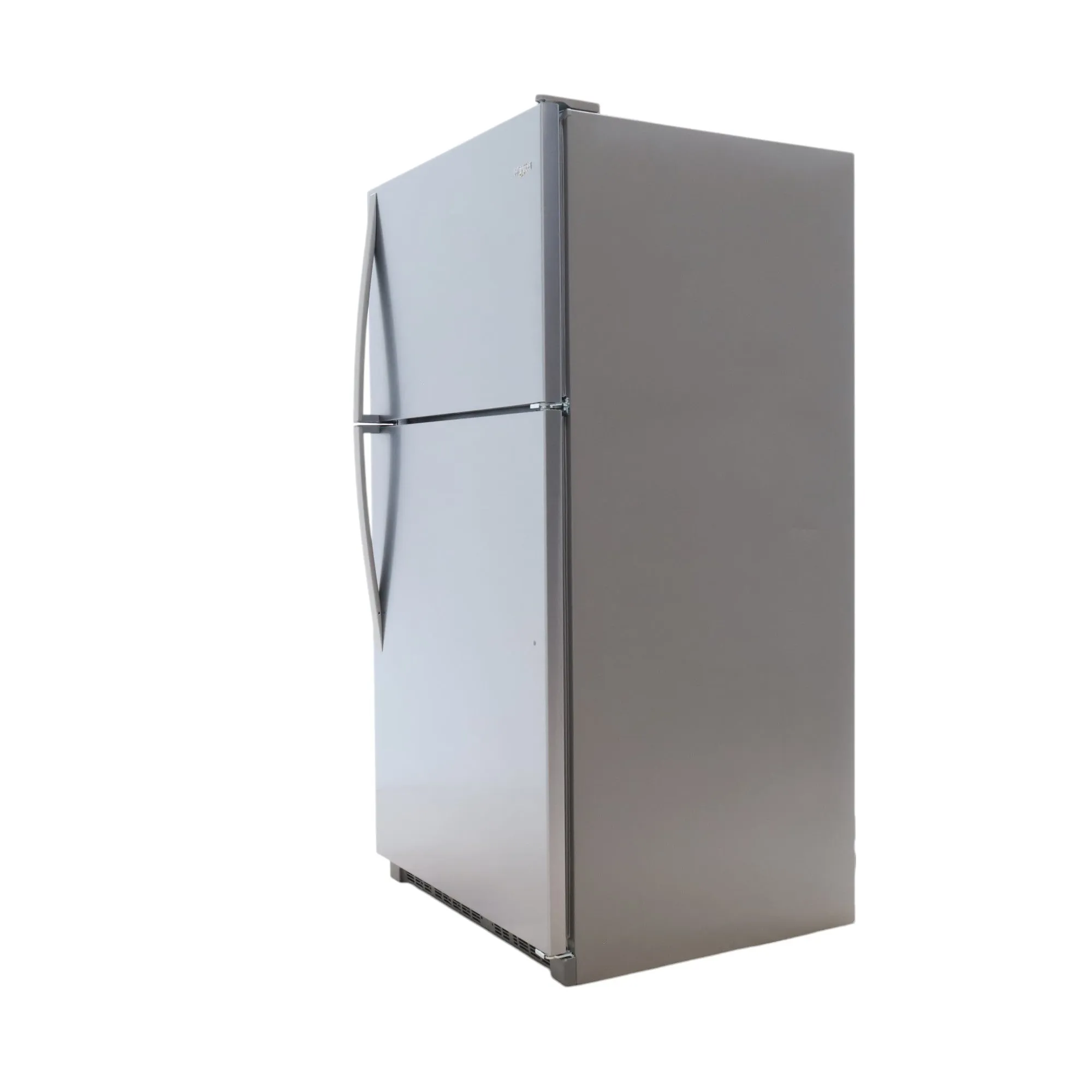 33" Wide Fingerprint-Resistant Stainless Steel Whirlpool 20.5 cu. ft. Top Freezer Refrigerator with Flexi-Slide Bin - Scratch & Dent - Minor