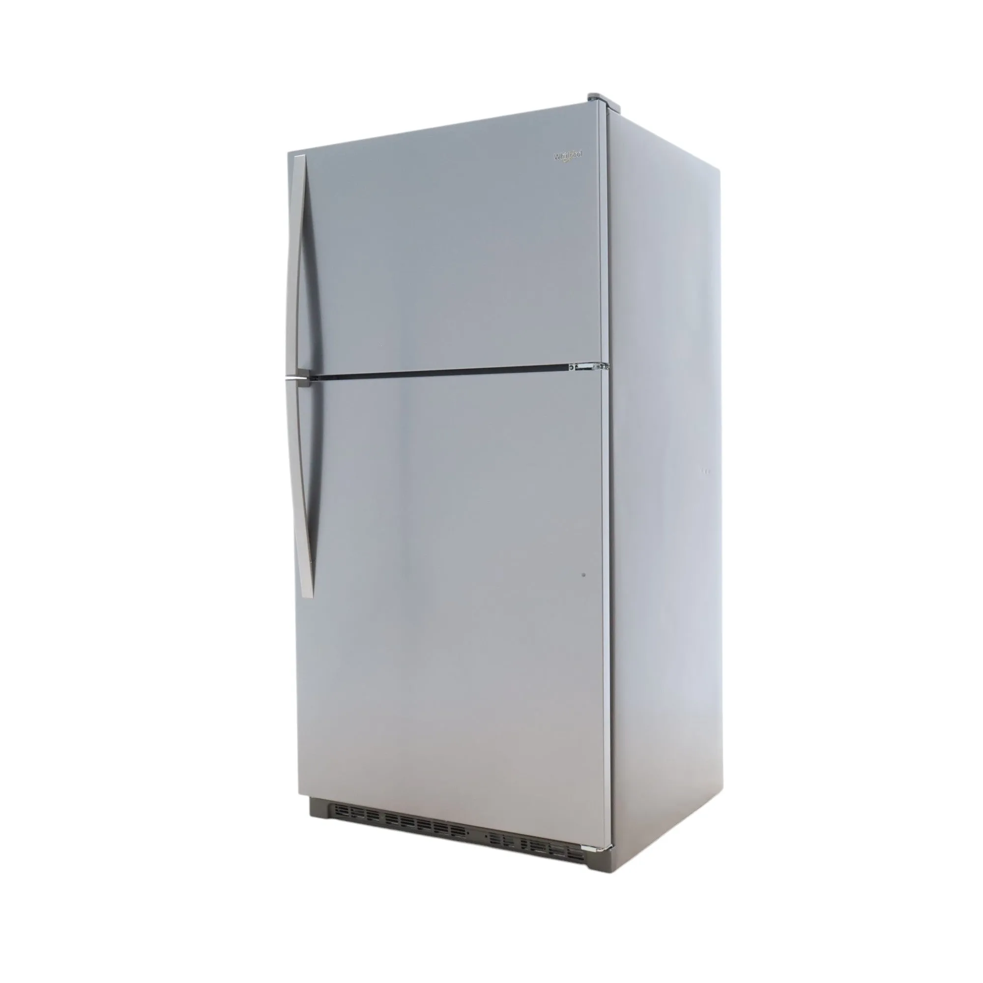 33" Wide Fingerprint-Resistant Stainless Steel Whirlpool 20.5 cu. ft. Top Freezer Refrigerator with Flexi-Slide Bin - Scratch & Dent - Minor