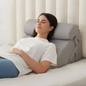 3PCS Wedge Pillow Set, Adjustable Wedge Pillow Headboard, Bed Wedge Pillows for Back Pain Relief, Sleeping, Post Surgery, Back Support Pillow for Bed Sitting Up, Snoring, GERD,Grey