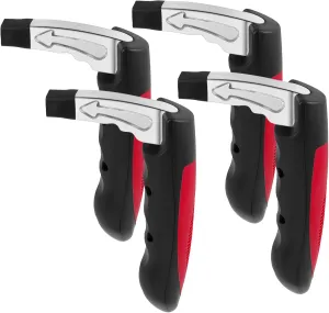 4 Pack Portable Car Assist Handle, Car Handle Assist for Elderly, 3 in 1 Emergency Car Tool Portable Vehicle Support Handle,for Elderly,Seniors,Handicapped, Disable People (Red)