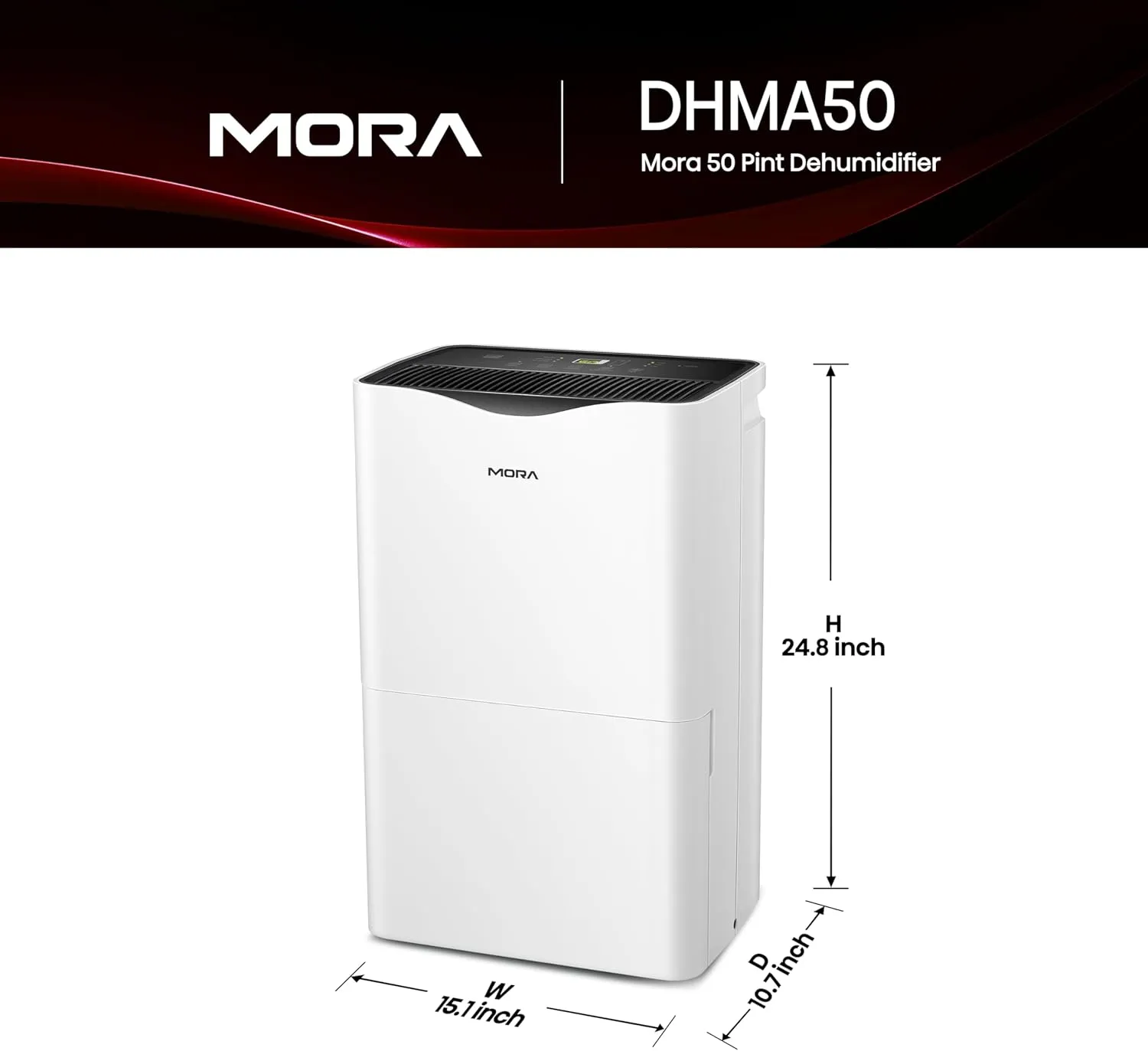 50 Pint Dehumidifier, for Space upto 4,500 Sq. Ft at Home, in Basements and Large Rooms, Energy Star, Quiet Operation,Filter Indicator with Washable Filter, 2 Years Warranty