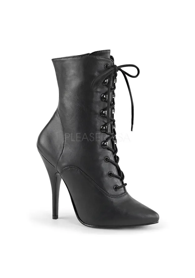5" Lace-Up Ankle Boot, Side Zip