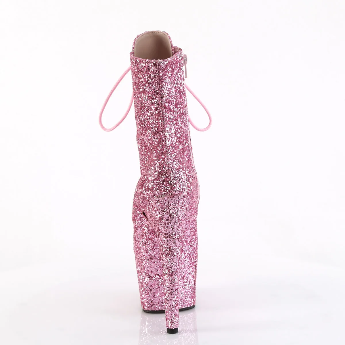 7 Inch Heel ADORE-1020GWR Baby Pink Glitter