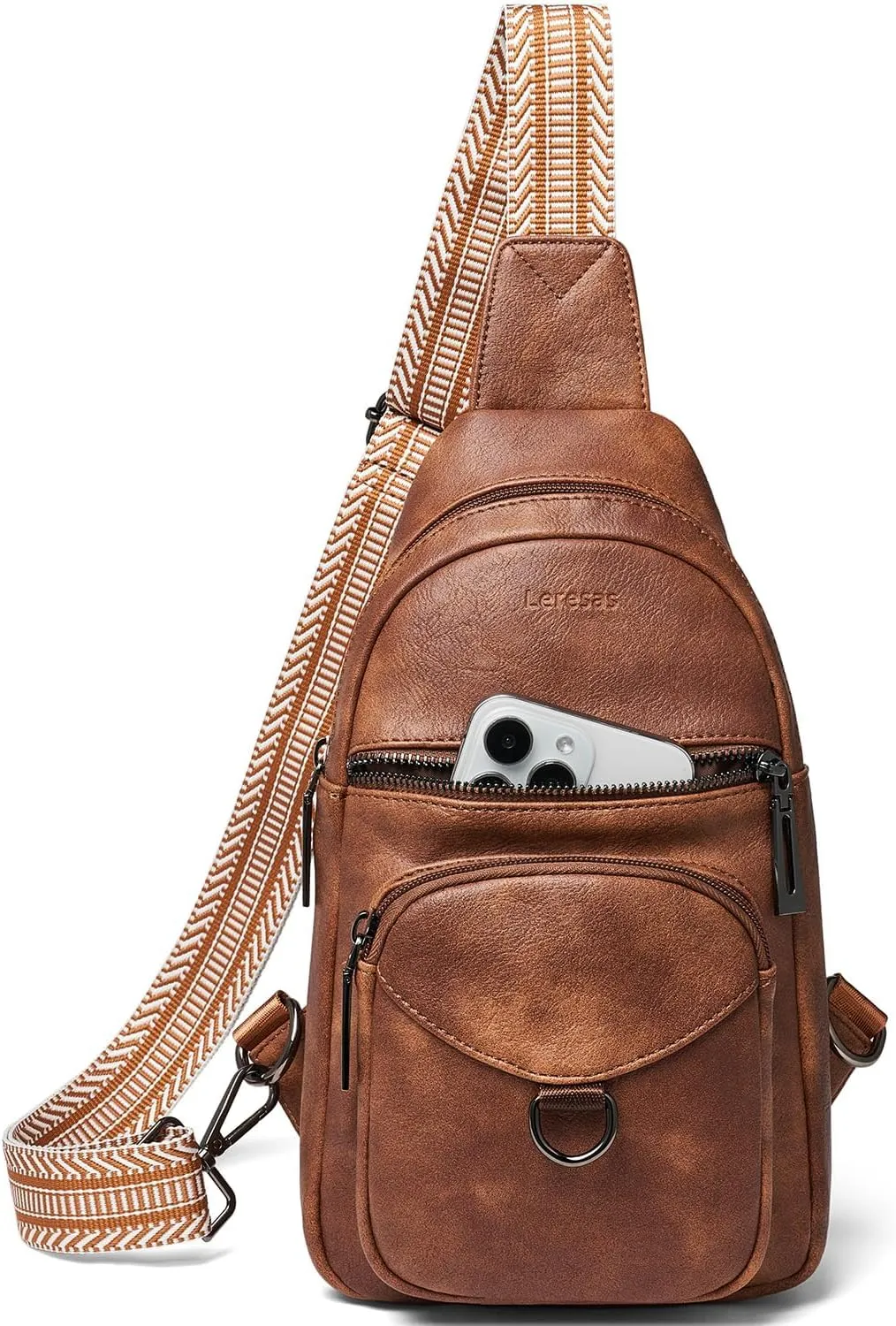 7L Sling Bag for Women Crossbody Bag Sling Purse Fanny Packs Vegan Leather Chest Bag Trendy Handbag Travel Anti Theft