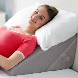 Adjustable Bed Wedge Pillow for Sleeping - Wedge Pillow for Sleep Apnea, Gerd, Acid Reflux Relief, Post Surgery - Foam Wedge Pillow for Back Pain Relief, Sleep Apnea Pillow Wedge or for Seniors