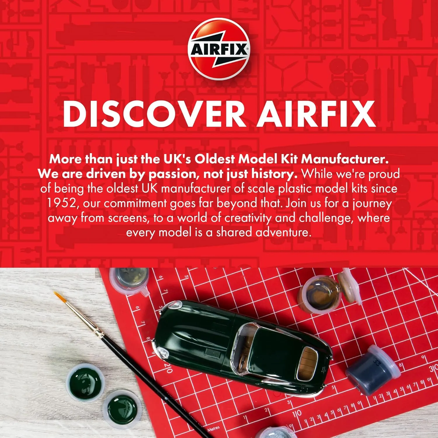 Airfix A01071B Supermarine Spitfire Mkia 1:72 Model Building Kit (36 Piece), Multicolor