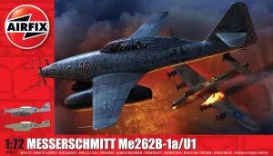 Airfix Messerschmitt Me 262B-1a 1:72 Military Aircraft Plastic Model Kit A04062
