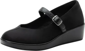 Alegria Women's Haylo Mary Jane Slip Resistant Comfort Wedge
