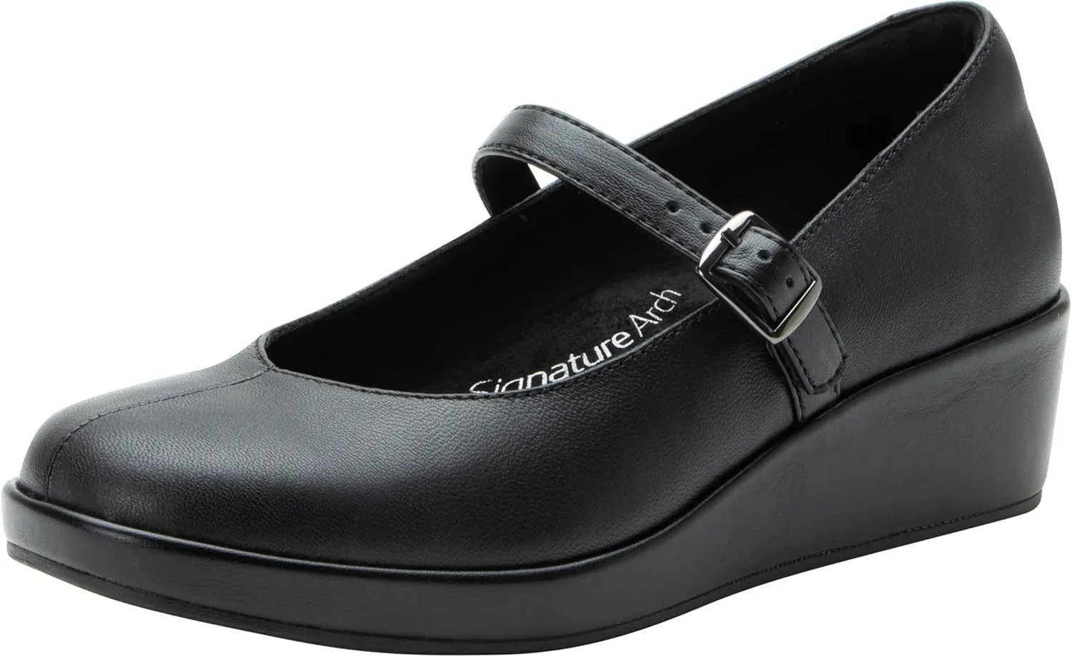 Alegria Women's Haylo Mary Jane Slip Resistant Comfort Wedge
