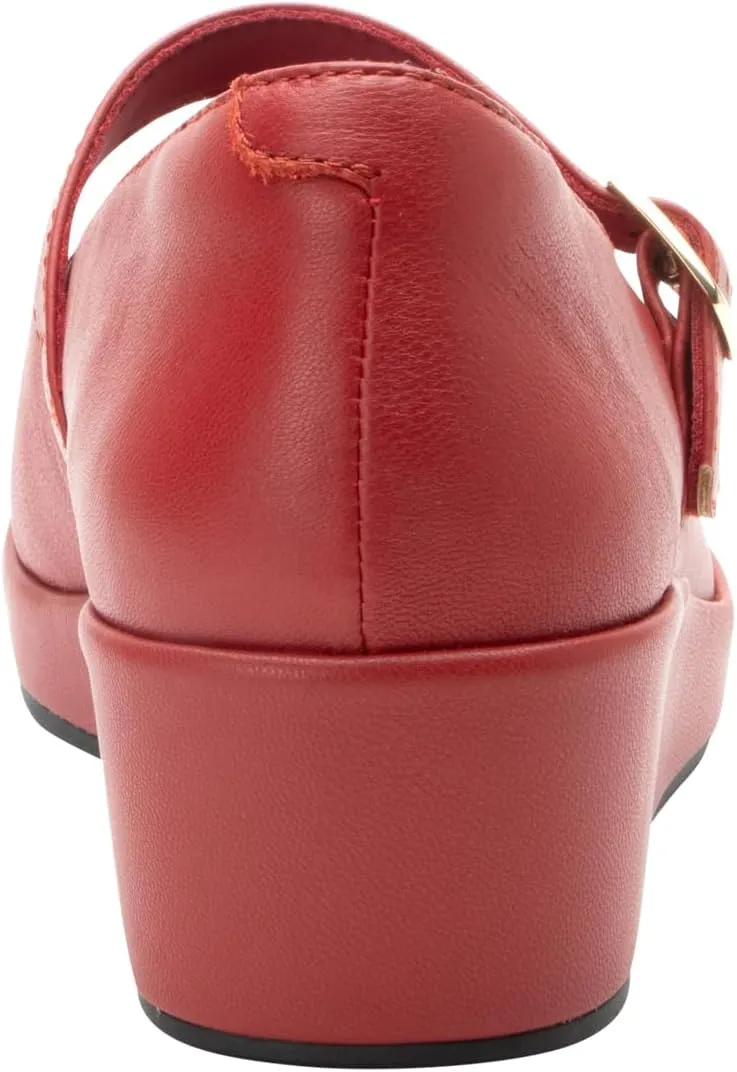 Alegria Women's Haylo Mary Jane Slip Resistant Comfort Wedge