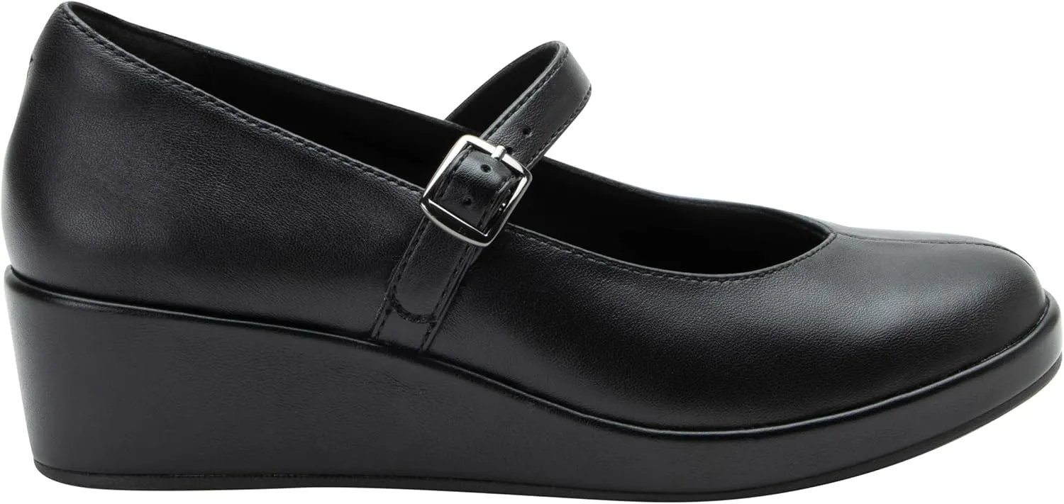 Alegria Women's Haylo Mary Jane Slip Resistant Comfort Wedge