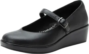 Alegria Women's Haylo Mary Jane Slip Resistant Comfort Wedge