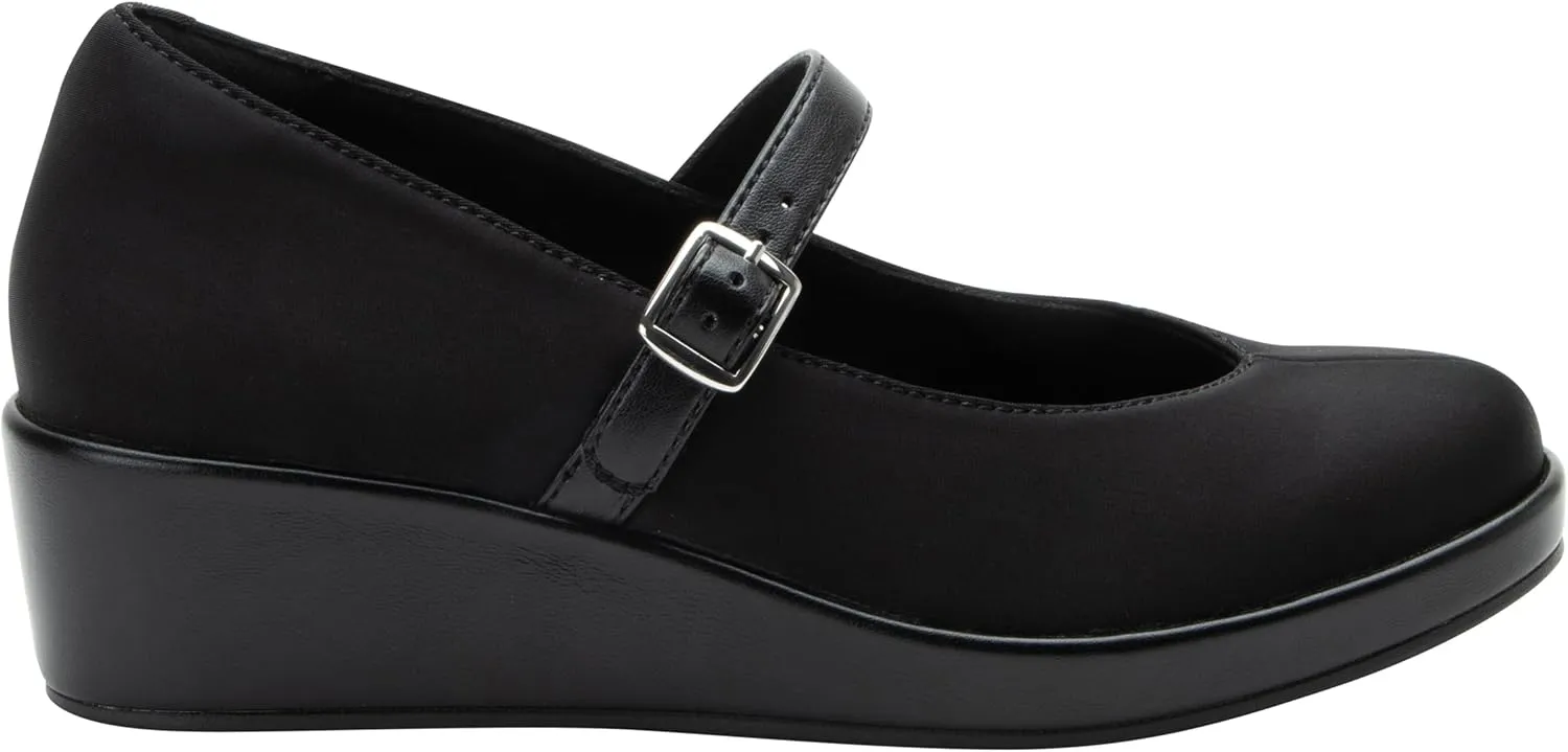 Alegria Women's Haylo Mary Jane Slip Resistant Comfort Wedge