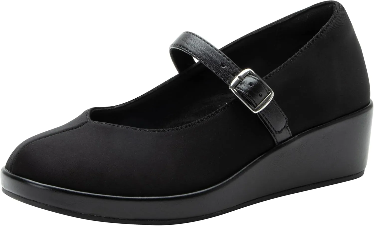 Alegria Women's Haylo Mary Jane Slip Resistant Comfort Wedge
