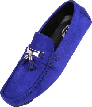 Amali Dyer Moccasins for Men – Mens Microfiber Tassel Driving Dress Shoes Moccasins Slippers Slip on Shoes Men Driving Casual Moccasin Loafer