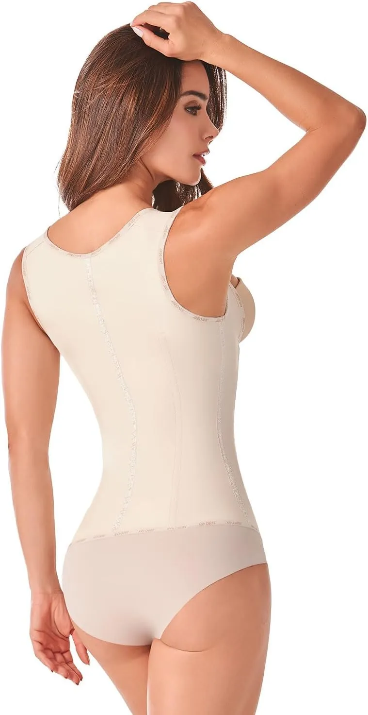Ann Chery 2027 Corset Waist Trainer for Women | Colombian Waist Cincher with Adjustable Straps | 3 Hook Latex Body Shaper