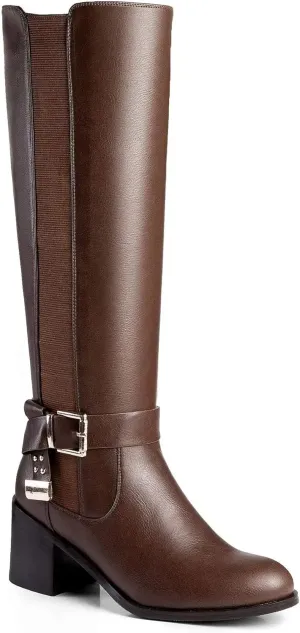 ANN CREEK Women's 'Morelos' Fashion Design Triple Buckle Straps Riding Boot