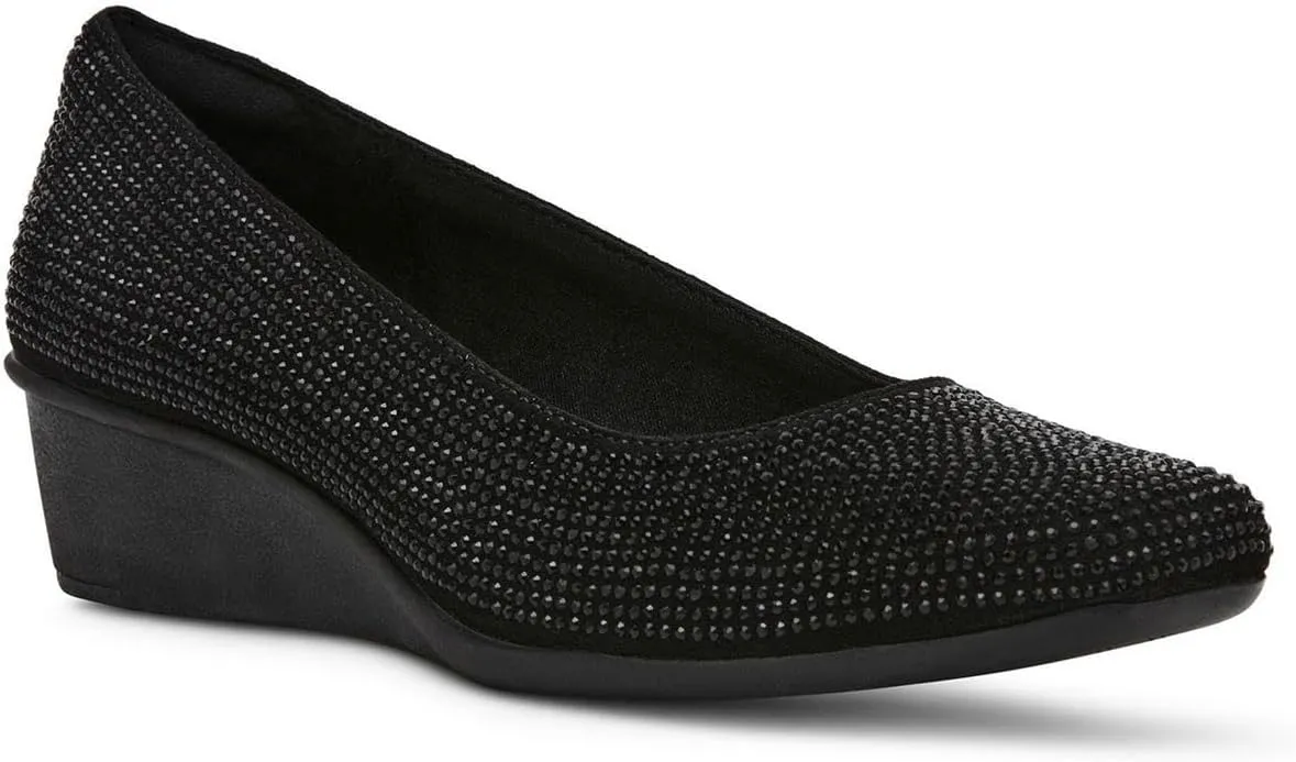 Anne Klein Womens Embellished Wedge Heels