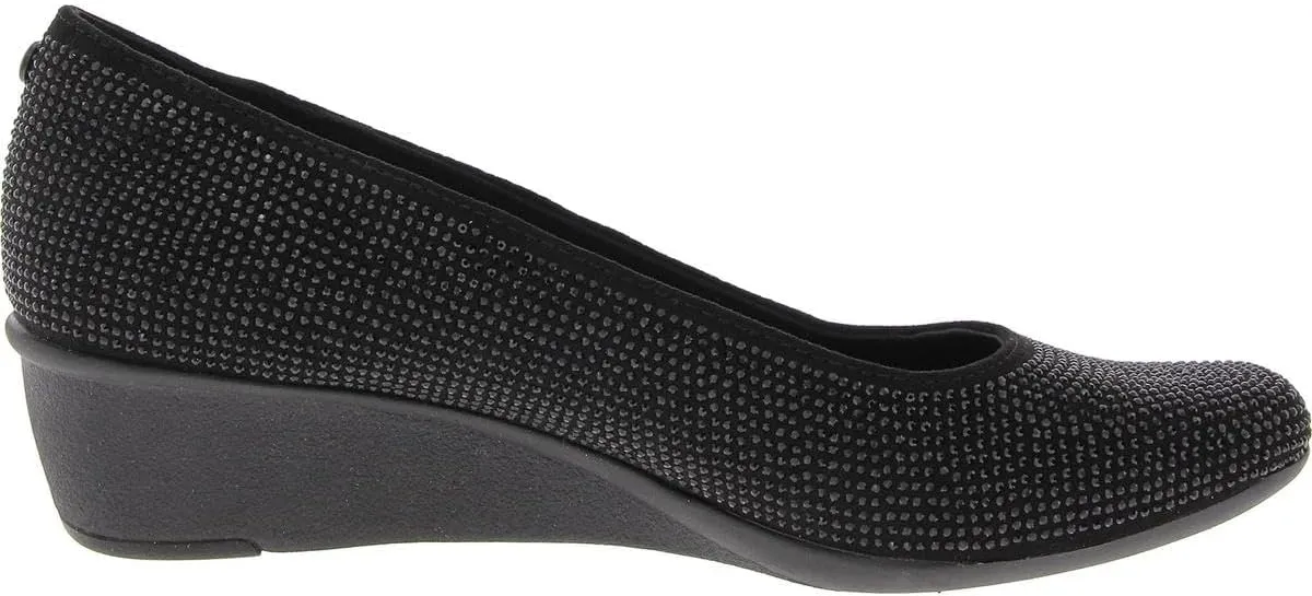 Anne Klein Womens Embellished Wedge Heels