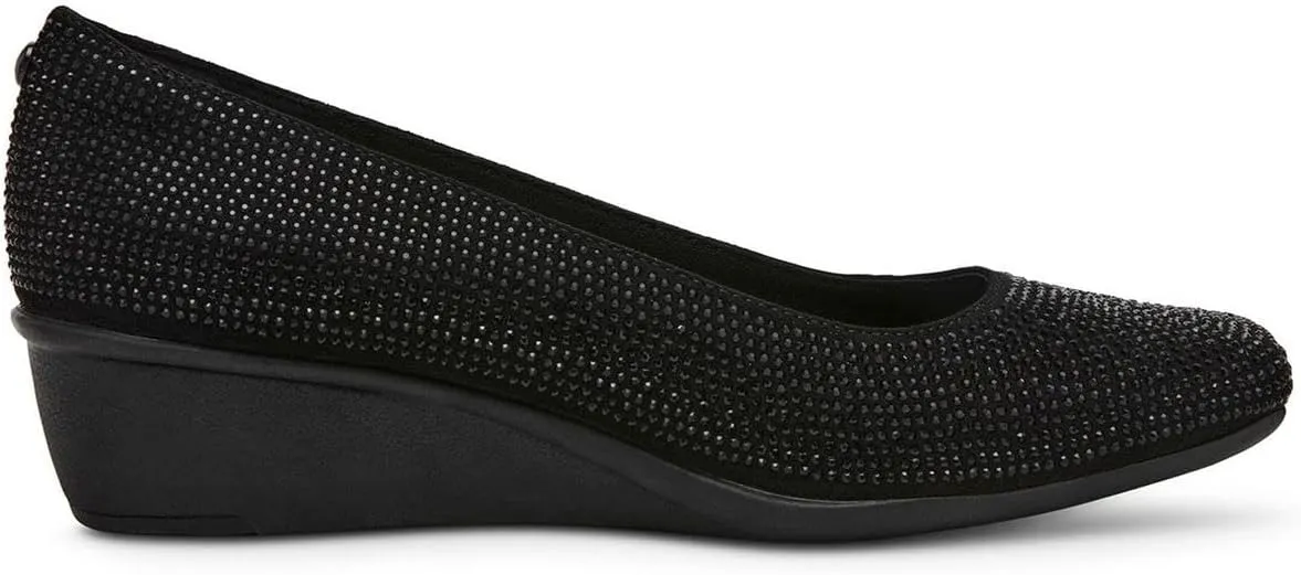 Anne Klein Womens Embellished Wedge Heels