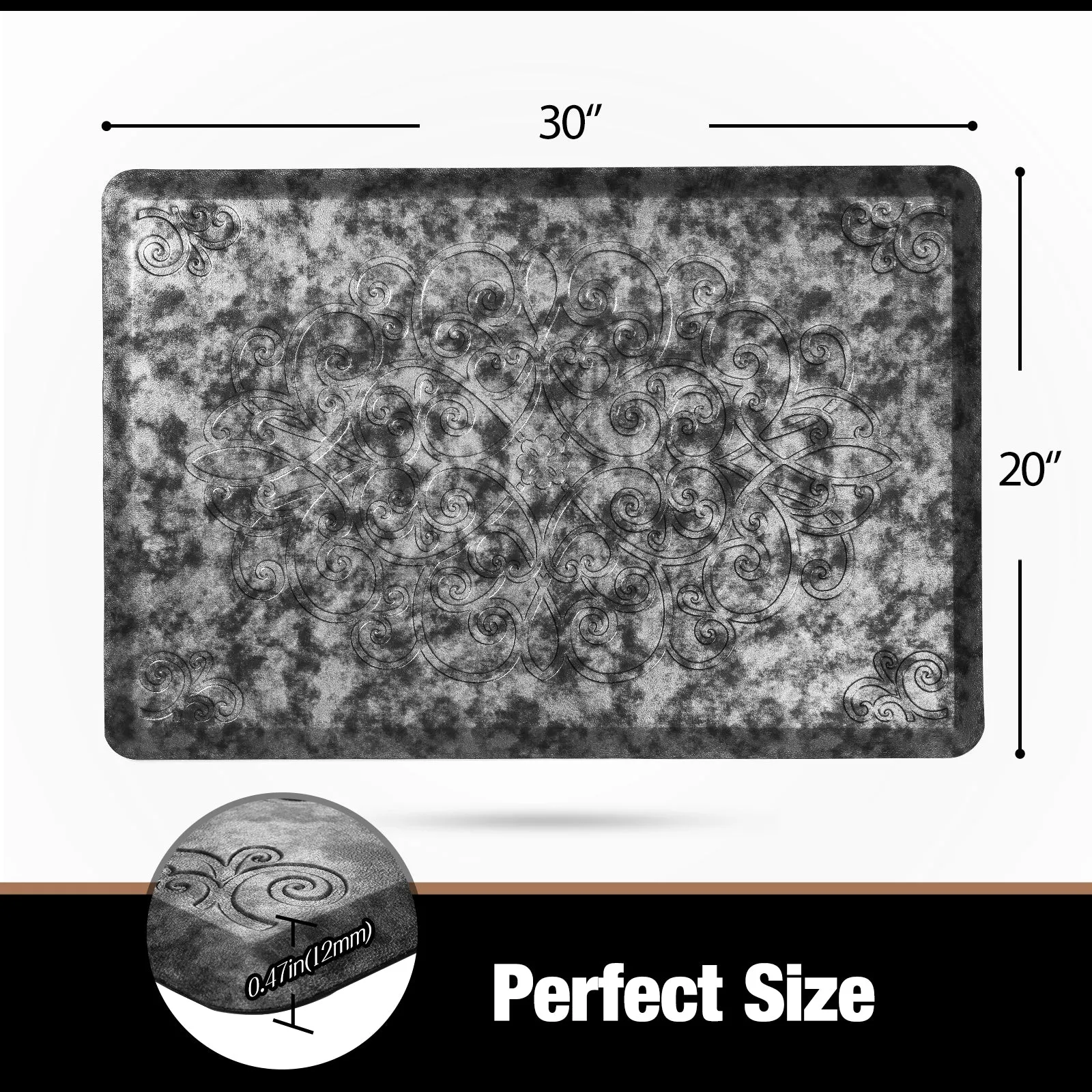 Anti Fatigue Floor Comfort Kitchen Floor Mat 20"x30"