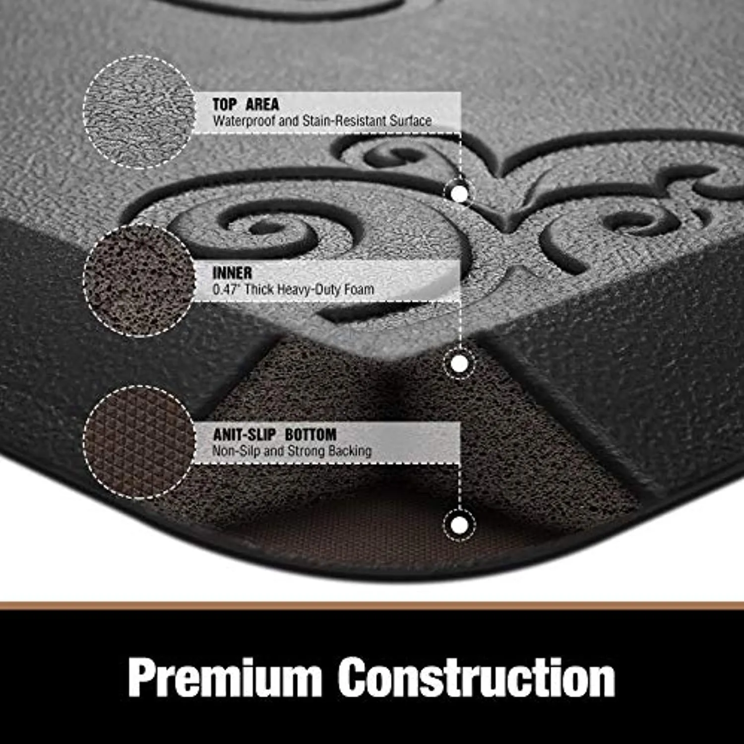 Anti Fatigue Floor Comfort Kitchen Floor Mat 20"x30"