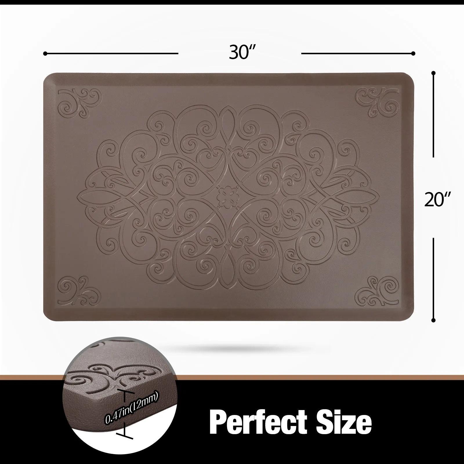 Anti Fatigue Floor Comfort Kitchen Floor Mat 20"x30"