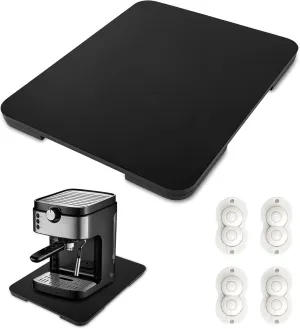 Appliance Slider 360° Rolling Tray for Coffee Maker, Wooden Sliding Tray for Coffee Maker Countertop, Coffee Maker Tray for Counter & Heavy Kitchen Appliances (16 x 11 inch)