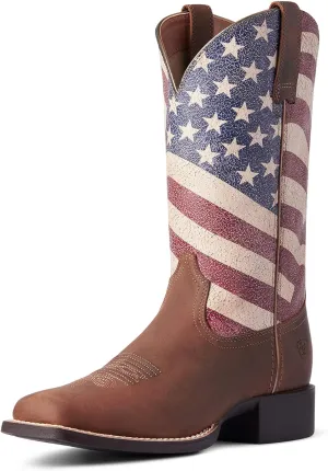ARIAT Round Up Patriot Womens Boot