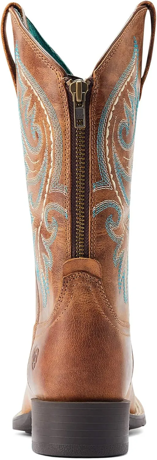 Ariat Women's Round Up Back Zip Western Boot