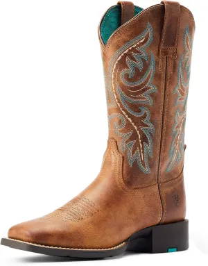 Ariat Women's Round Up Back Zip Western Boot