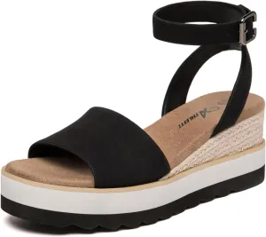 Athlefit Women's Platform Sandals Buckle Ankle Strap Open Toe Espadrille Wedge Sandals