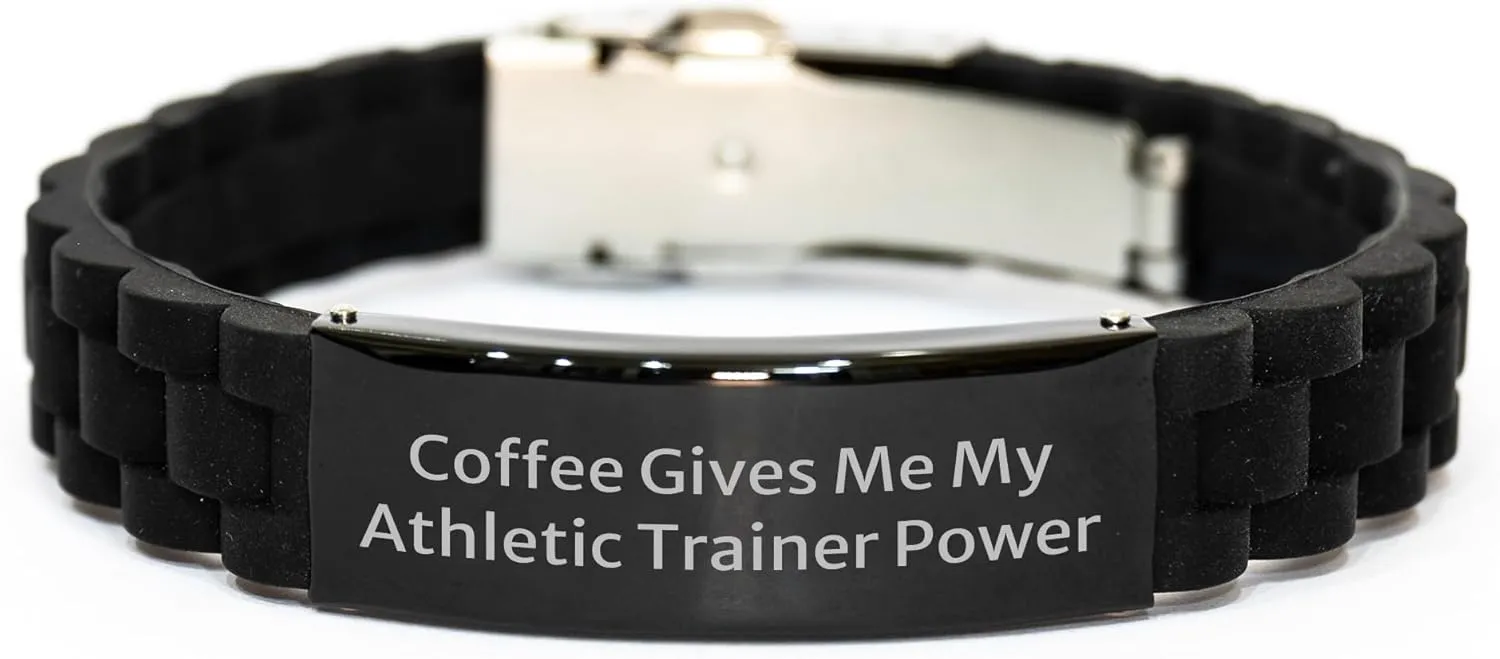 Athletic Trainer Power Black Glide lock Clasp Valentine's Unique Gift for Men or Women