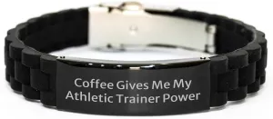 Athletic Trainer Power Black Glide lock Clasp Valentine's Unique Gift for Men or Women