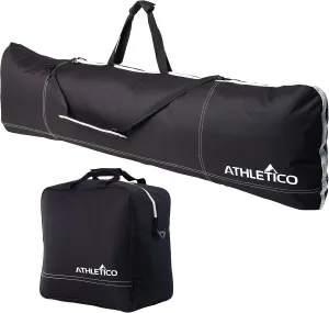 Athletico Padded Two-Piece Snowboard and Boot Bag Combo | Store & Transport Snowboard Up to 165 CM and Boots Up To Size 13 | Includes 1 Padded Snowboard Bag & 1 Padded Boot Bag