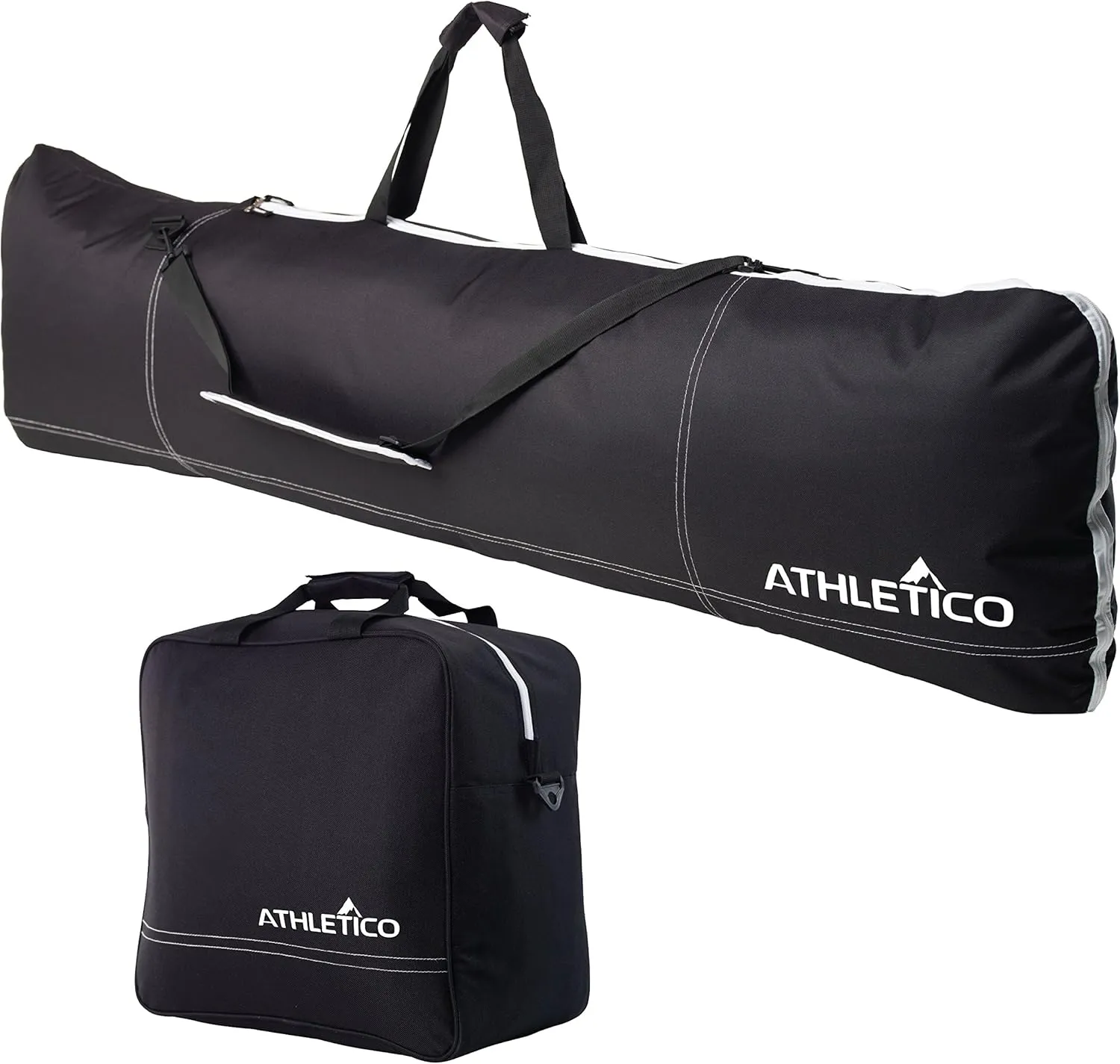 Athletico Padded Two-Piece Snowboard and Boot Bag Combo | Store & Transport Snowboard Up to 165 CM and Boots Up To Size 13 | Includes 1 Padded Snowboard Bag & 1 Padded Boot Bag